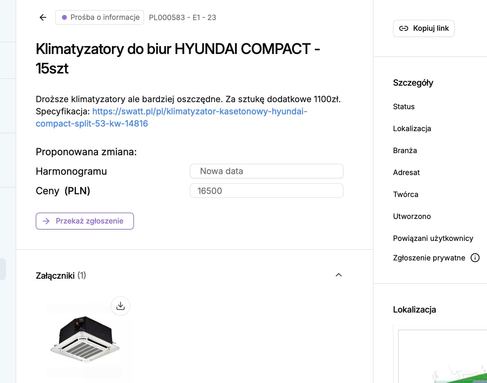 RFI tracker in BUILD/LOG